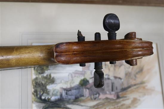 An early 20th century cased violin